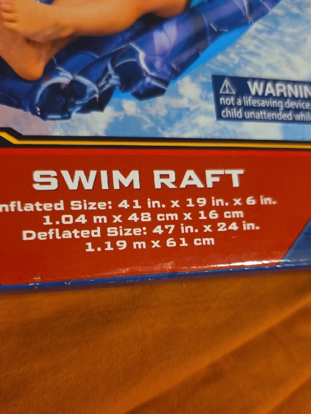 Marvel Spider-Man Inflatable Swim Raft - Blue - Picture 2 of 3